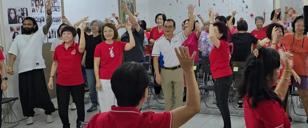 SWA Laughter Yoga Wellness Club launch celebration with Mr Seah Kian Peng