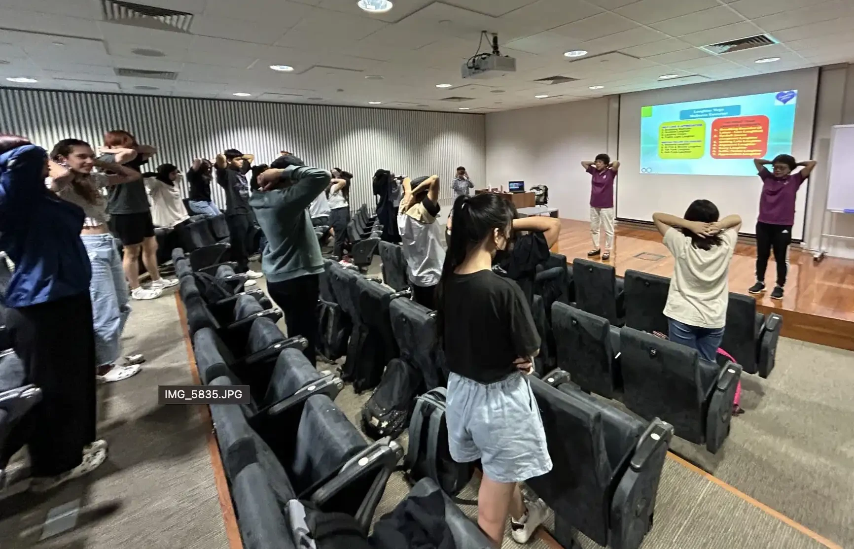 Laughter Yoga session at Republic Polytechnic