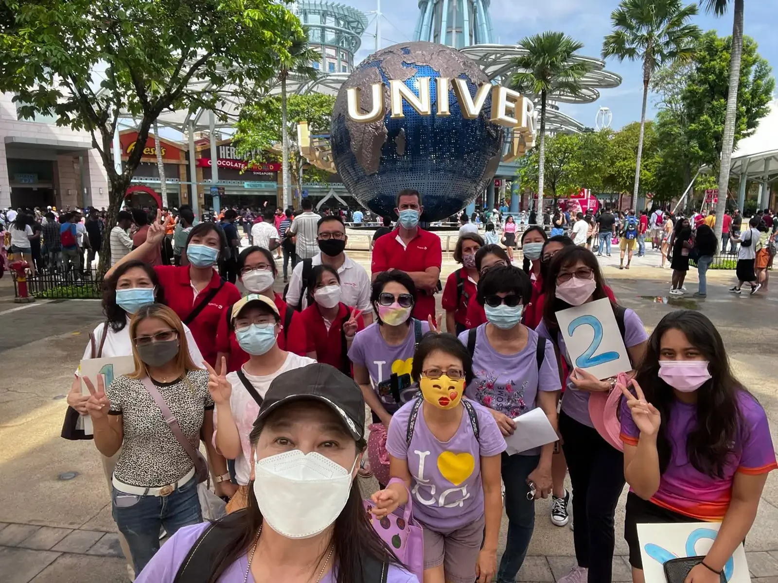 Participants enjoying the Universal Studios trip organized by SWA and Symrise