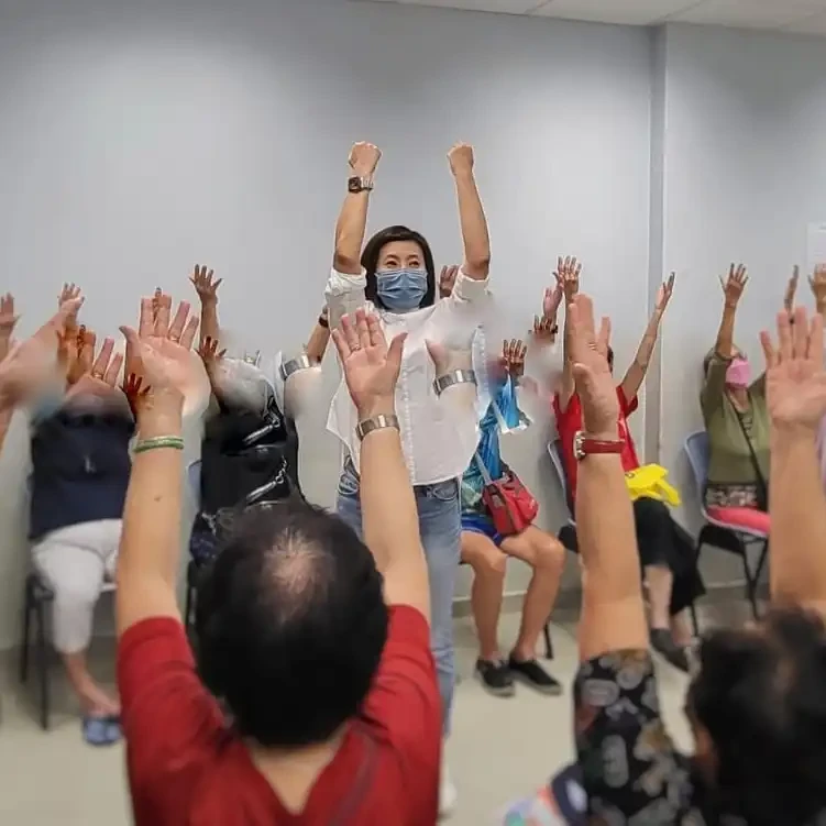 SWA Laughter Yoga session at CDAC Yishun Centre